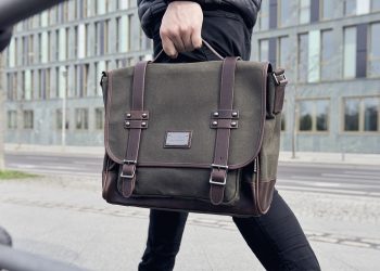 Waxed Canvas Laptop Bag for Early Career Professionals